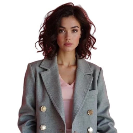 jacket, staff, dress, jewelry transparent PNG cut-out
