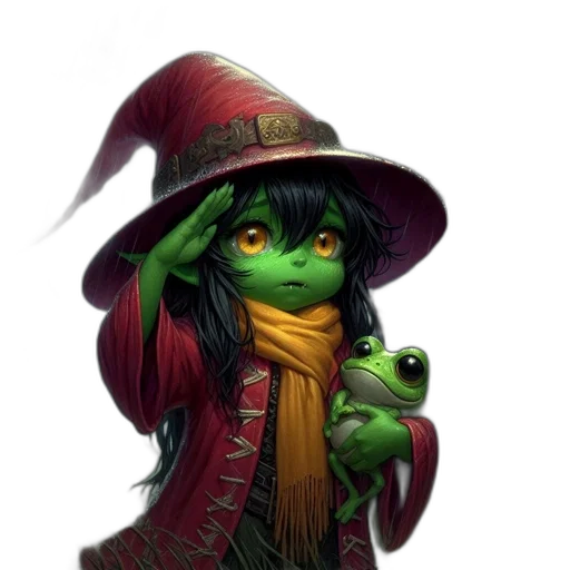 hat, staff, dragon, mask transparent PNG cut-out