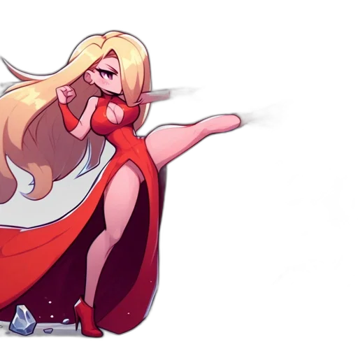 dress, staff, sword, crown transparent PNG cut-out