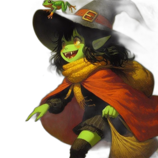 dragon, staff, hat, mask transparent PNG cut-out