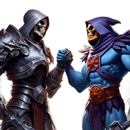 comic book art, concept art, fantasy art, two transparent PNG cut-out