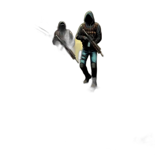 weapon, sword, staff, jacket transparent PNG cut-out