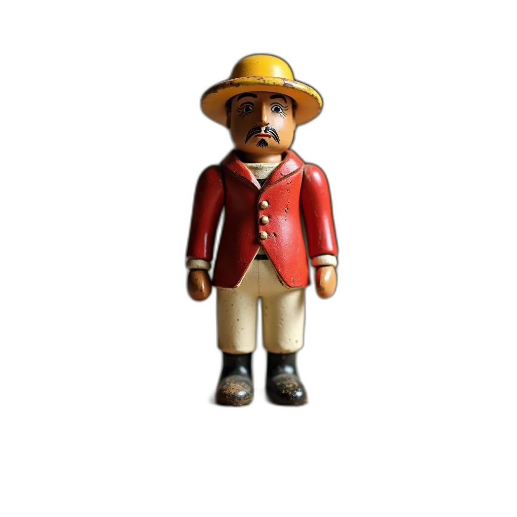 staff, hat, jacket, 3d render transparent PNG cut-out