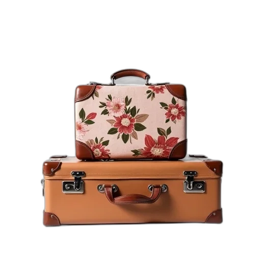 furniture, two, pieces, floral transparent PNG cut-out