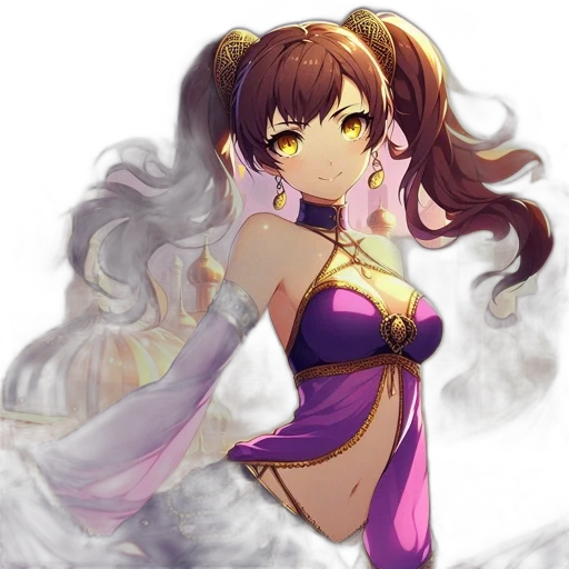 dress, staff, crown, fantasy art transparent PNG cut-out