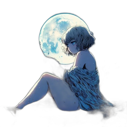 dress, creature, mask, watercolor transparent PNG cut-out