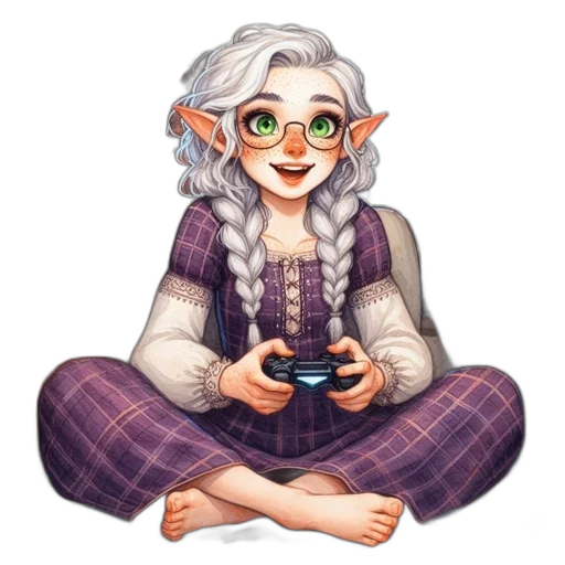 fantasy art, pixel art, concept art, watercolor transparent PNG cut-out