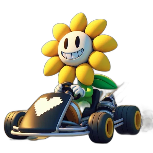 flower, car, robot, weapon transparent PNG cut-out