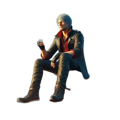 jacket, weapon, staff, bottle transparent PNG cut-out
