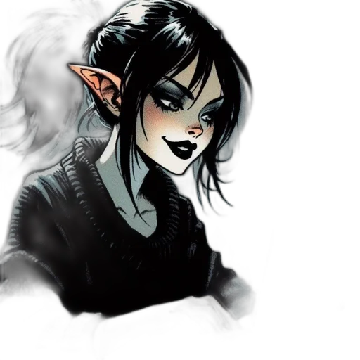 concept art, comic book art, fantasy art, watercolor transparent PNG cut-out