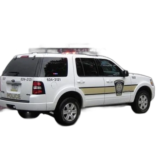 car, staff, white, police transparent PNG cut-out