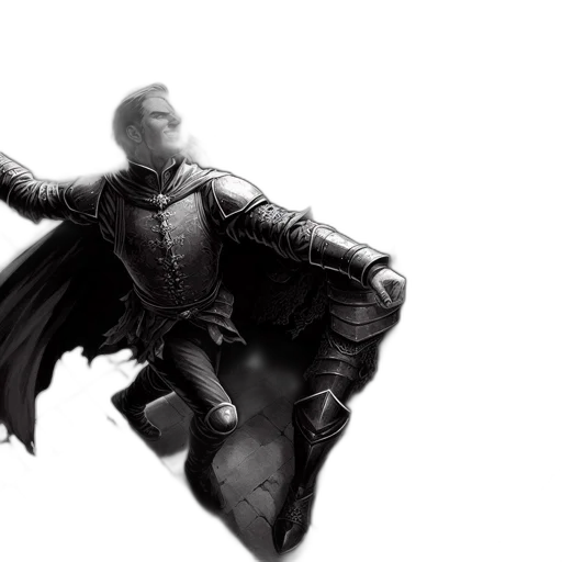 dragon, jacket, sword, weapon transparent PNG cut-out