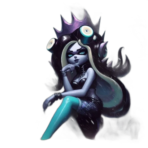 crown, staff, creature, mask transparent PNG cut-out