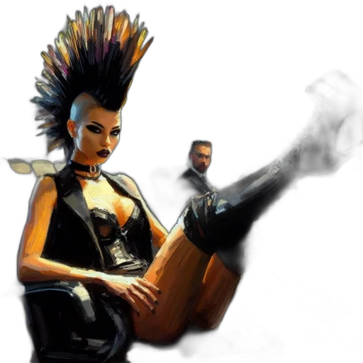 staff, hair, weapon, concept art transparent PNG cut-out