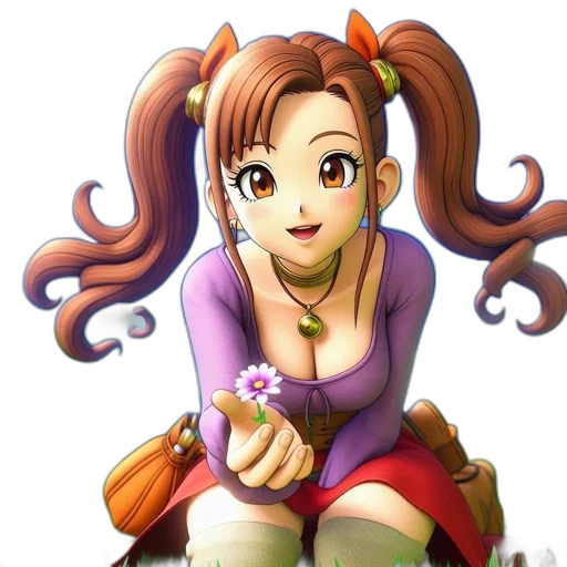 flower, staff, jewelry, anime transparent PNG cut-out