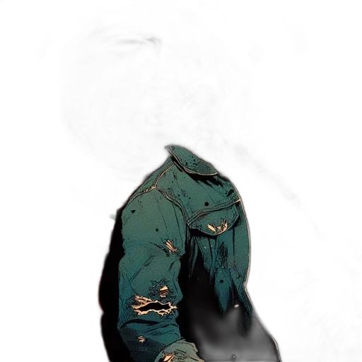 mask, creature, jacket, face transparent PNG cut-out