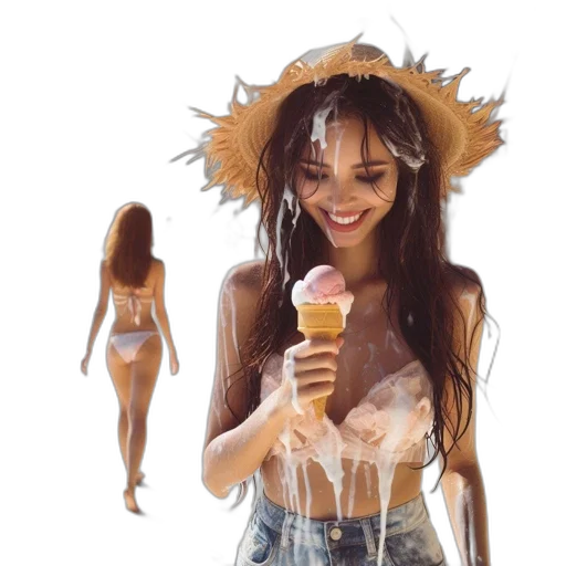 hat, concept art, photorealistic, 3d render transparent PNG cut-out