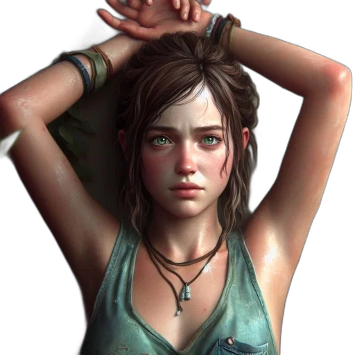 face, jewelry, dress, weapon transparent PNG cut-out