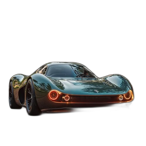 car, 3d render, concept art, photorealistic transparent PNG cut-out