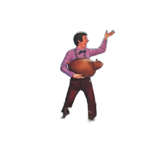 staff, jacket, weapon, robot transparent PNG cut-out