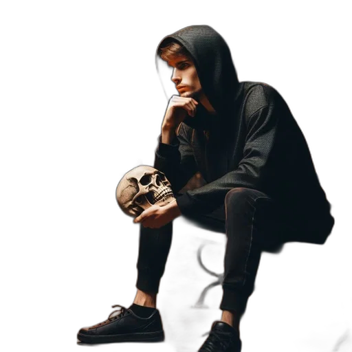 jacket, shoes, hat, face transparent PNG cut-out