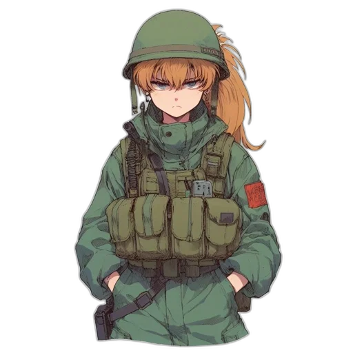 jacket, weapon, staff, hat transparent PNG cut-out