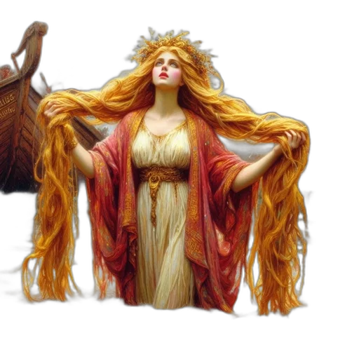 hair, crown, fantasy art, concept art transparent PNG cut-out