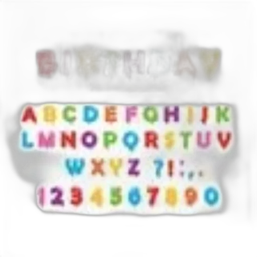 jewelry, colorful, playful, alphabet transparent PNG cut-out