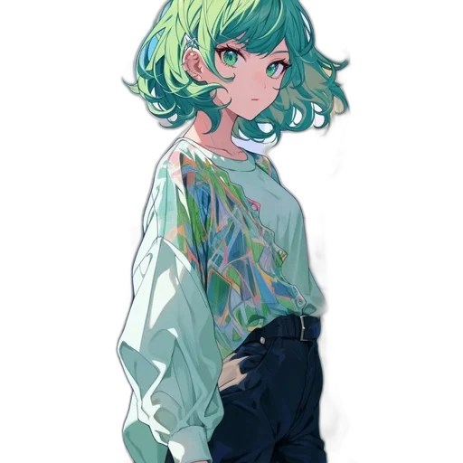 jacket, dress, flower, staff transparent PNG cut-out