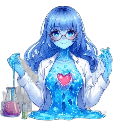 dress, bottle, staff, robot transparent PNG cut-out