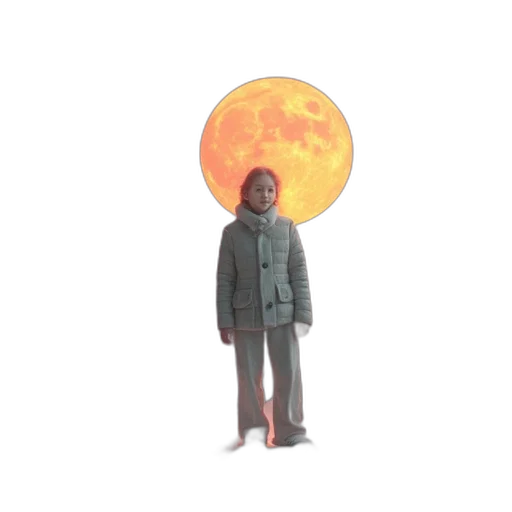 jacket, umbrella, staff, robot transparent PNG cut-out