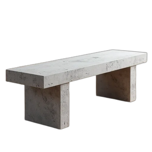 furniture, 3d render, model, concrete transparent PNG cut-out
