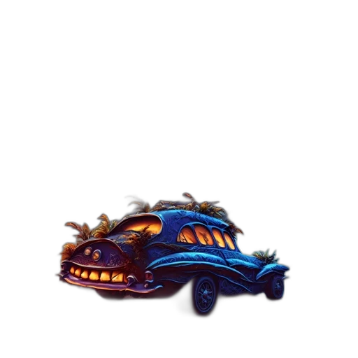 car, hair, dragon, creature transparent PNG cut-out