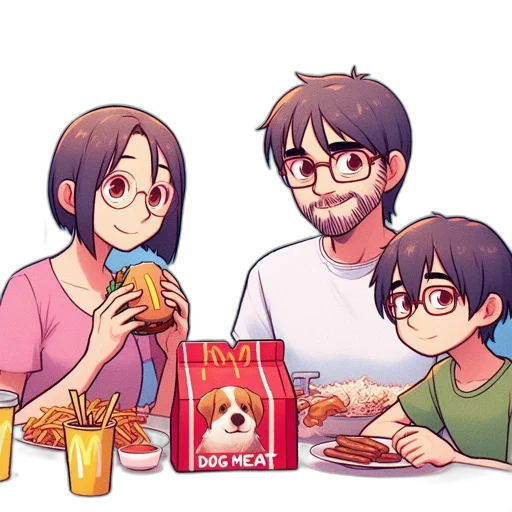 food, anime, pixel art, cartoon transparent PNG cut-out
