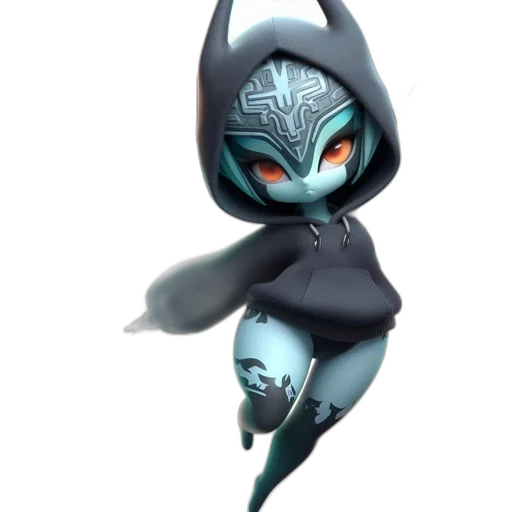 mask, creature, staff, jacket transparent PNG cut-out