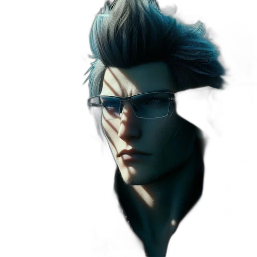face, staff, jacket, dragon transparent PNG cut-out