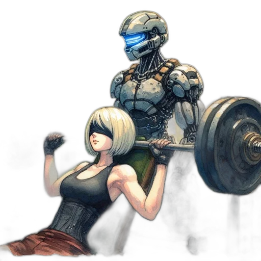 robot, weapon, concept art, comic book art transparent PNG cut-out