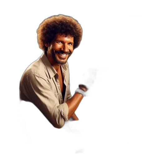 staff, hair, face, hat transparent PNG cut-out