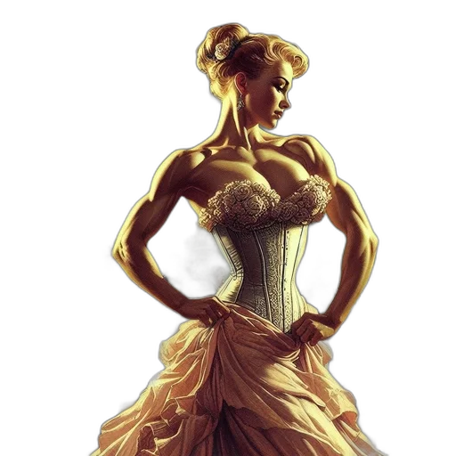 dress, crown, concept art, fantasy art transparent PNG cut-out