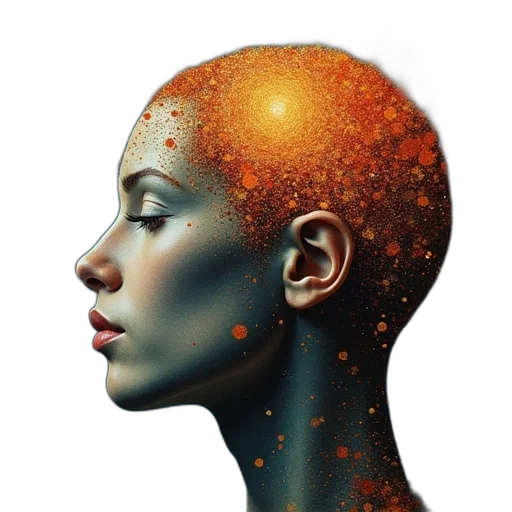 robot, face, crown, hair transparent PNG cut-out