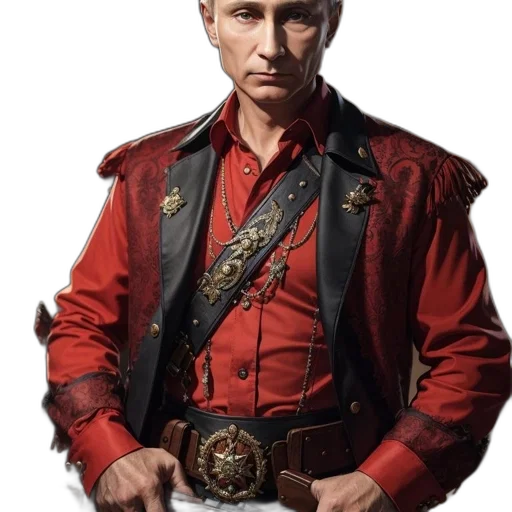 jacket, staff, face, crown transparent PNG cut-out