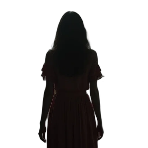 dress, hair, face, jacket transparent PNG cut-out