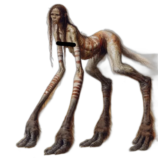 creature, animal, staff, hair transparent PNG cut-out