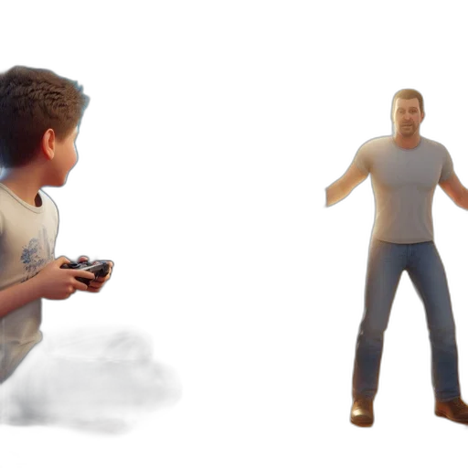 concept art, 3d render, pixel art, photorealistic transparent PNG cut-out