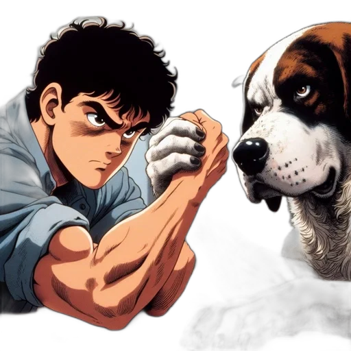 animal, comic book art, photorealistic, concept art transparent PNG cut-out