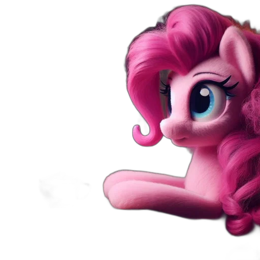 hair, staff, creature, 3d render transparent PNG cut-out