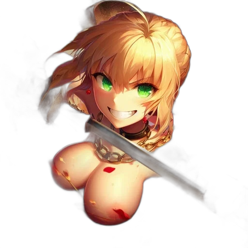 weapon, sword, staff, face transparent PNG cut-out
