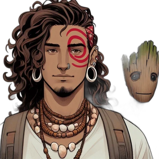 mask, staff, face, jewelry transparent PNG cut-out