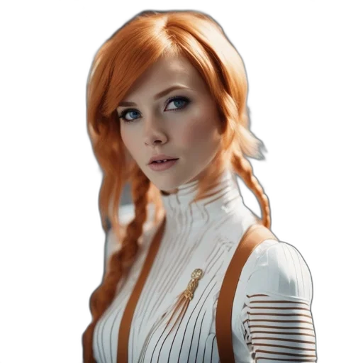 robot, dress, staff, concept art transparent PNG cut-out
