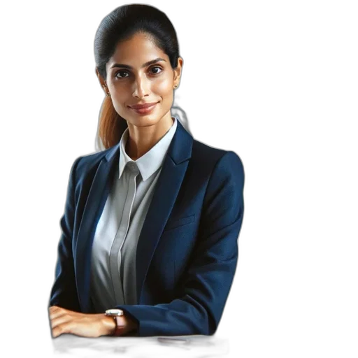staff, jacket, woman, professional transparent PNG cut-out